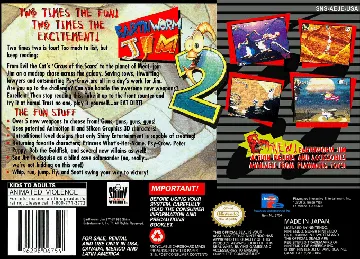 Earthworm Jim 2 (USA) (Beta) box cover back